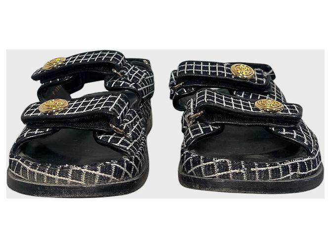 Sandali Chanel Dad neri T.37 - vista 4