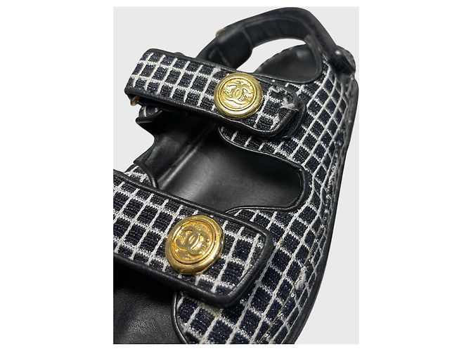 Sandali Chanel Dad neri T.37 - vista 6