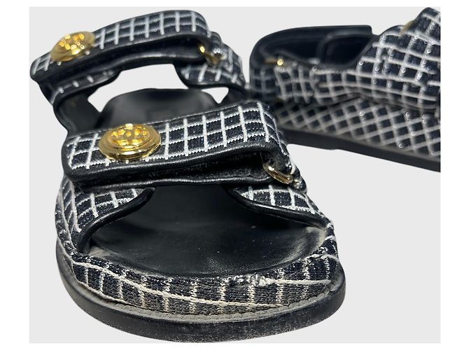 Sandali Chanel Dad neri T.37 - vista 9