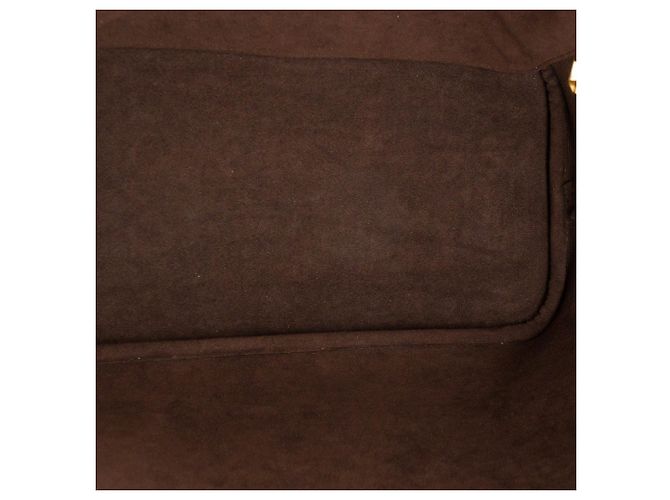 LOUIS VUITTON - Louis Vuitton Neverfull MM Shopper aus beigem Empreinte-Leder - Ansicht 6