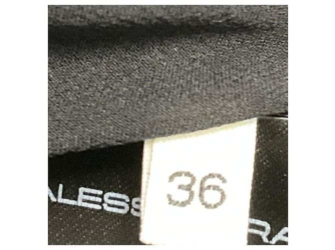 Alessandra Rich schwarzes Pailletten-Minikleid mit Seidenschleife - Ansicht 6