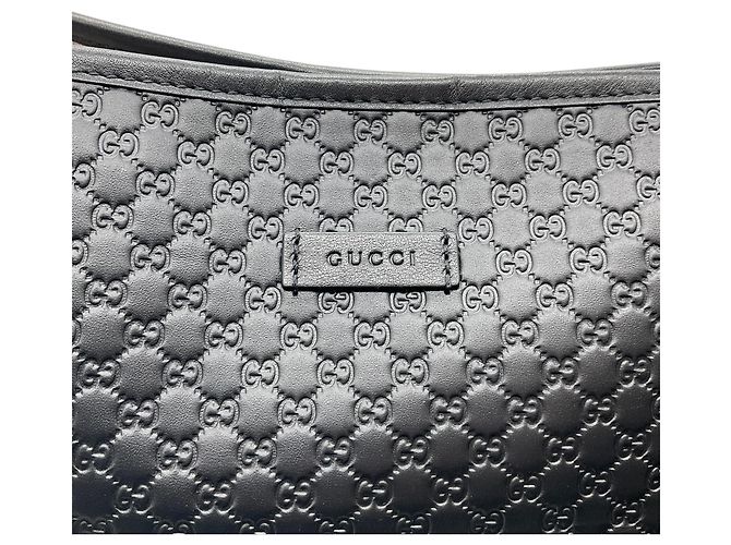 Borsa Tote Joy Grande Gucci in pelle Microguccima nera - vista 4