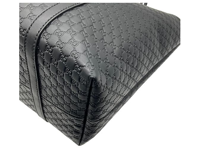 Borsa Tote Joy Grande Gucci in pelle Microguccima nera - vista 7