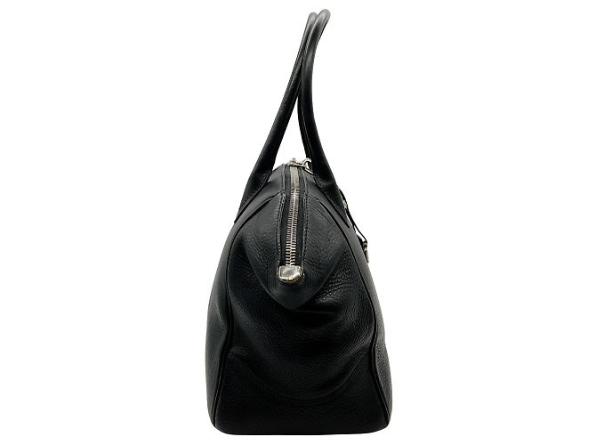 Autre Marque Borsa Satchel Brera in pelle nera con doppia zip VBH - vista 2