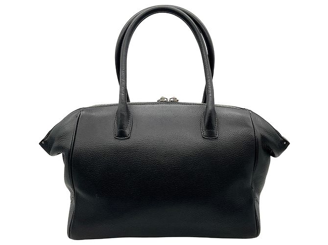 Autre Marque Borsa Satchel Brera in pelle nera con doppia zip VBH - vista 3