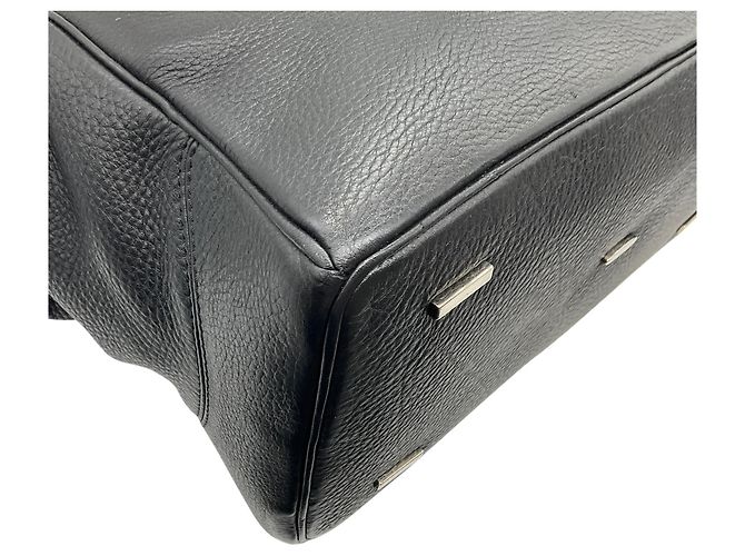Autre Marque Borsa Satchel Brera in pelle nera con doppia zip VBH - vista 7
