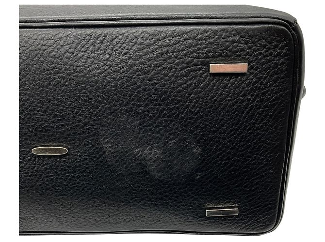 Autre Marque Borsa Satchel Brera in pelle nera con doppia zip VBH - vista 8