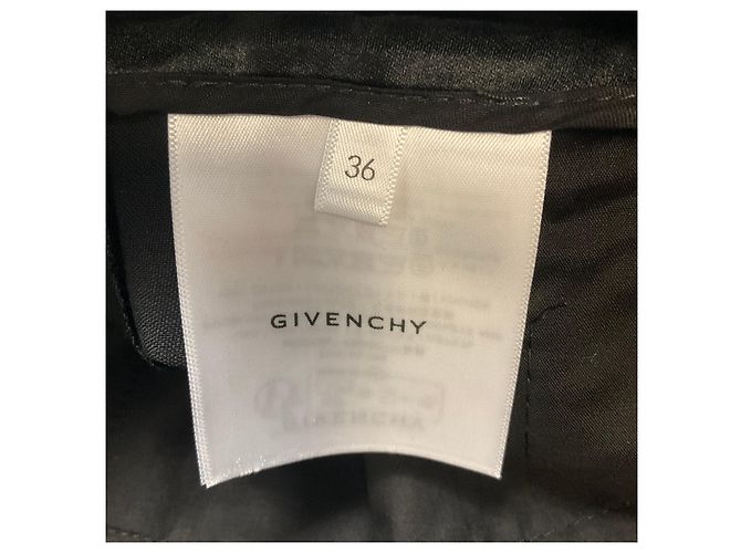 Givenchy Black Wide Leg Tailored Wool Trousers - view 5