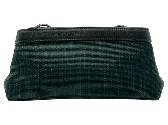 Akris Mini Borsa a Tracolla in Crine / Pelle Teal - vista 3