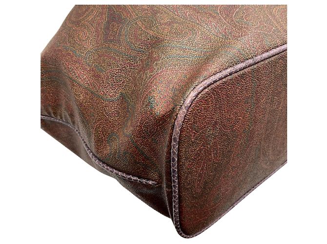 Etro Burgundy Paisley Large Bucket Bag - Ansicht 5