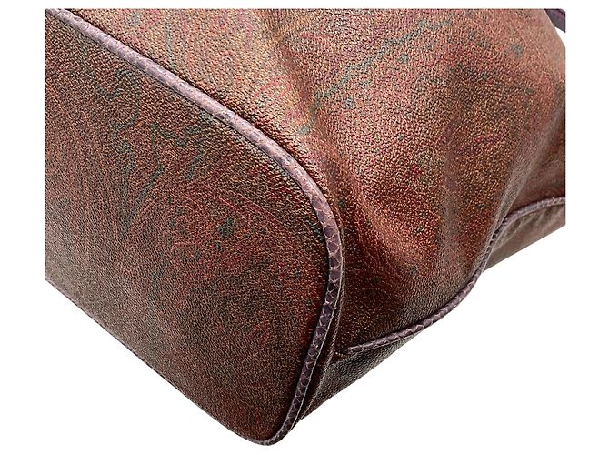 Etro Burgundy Paisley Large Bucket Bag - Ansicht 6