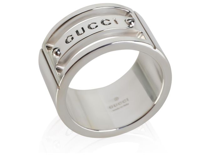 Gucci breiter Ring aus Sterlingsilber - Ansicht 2