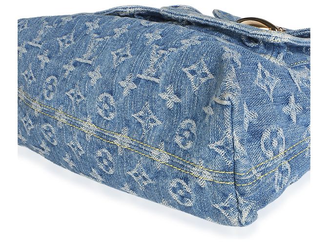 Louis Vuitton Blue Monogram Denim Baggy PM NM - vista 5