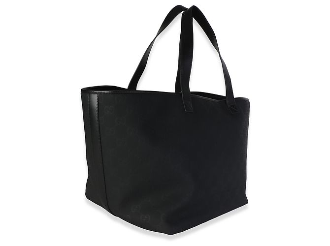 Dionysus Borsa Tote Large Edge Gucci in gomma embossed nera - vista 3