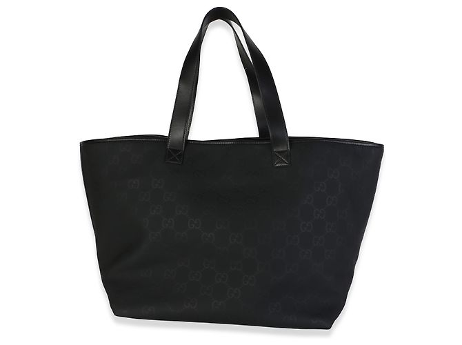 Dionysus Borsa Tote Large Edge Gucci in gomma embossed nera - vista 4