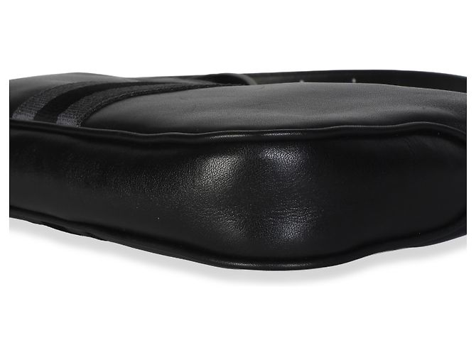 Dionysus Borsa a tracolla Gucci Lunetta Small in pelle di vitello nera con Web - vista 4