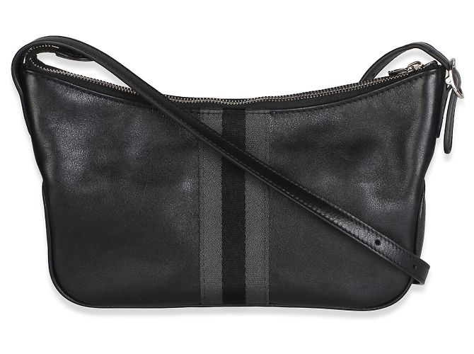 Dionysus Borsa a tracolla Gucci Lunetta Small in pelle di vitello nera con Web - vista 5