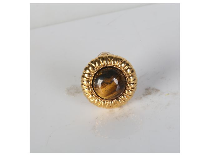 Gabrielle Chanel Gold-Plated Vintage 1990s Gripoix Ohrringe - Ansicht 5