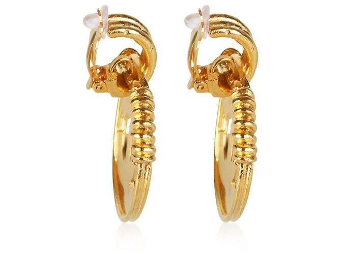 Gabrielle Orecchini Chanel CC placcati oro 2004 - vista 4