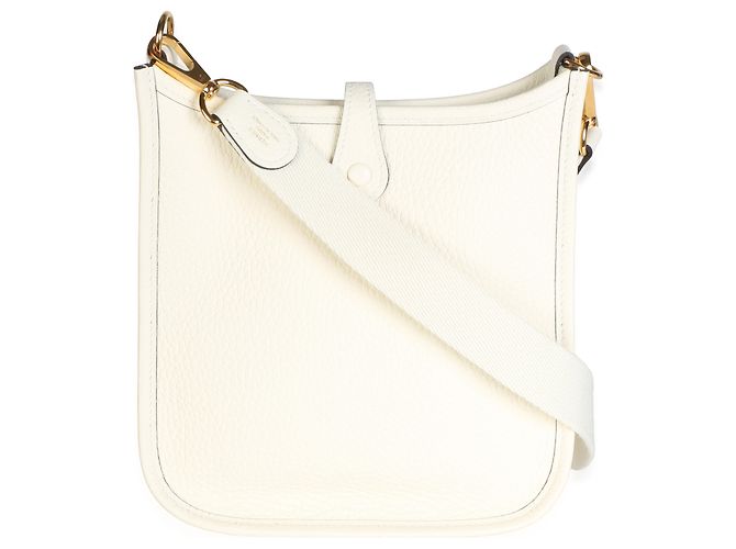 Hermès Cream Clemence Mini Evelyne TPM 16 GHW - vue 2