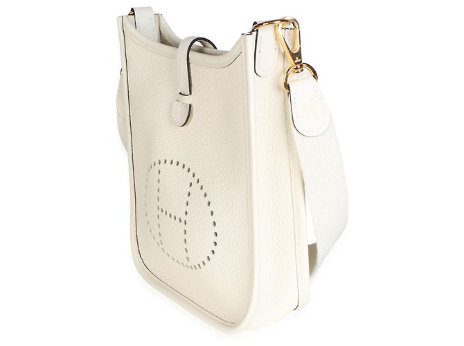 Hermès Cream Clemence Mini Evelyne TPM 16 GHW - vue 3
