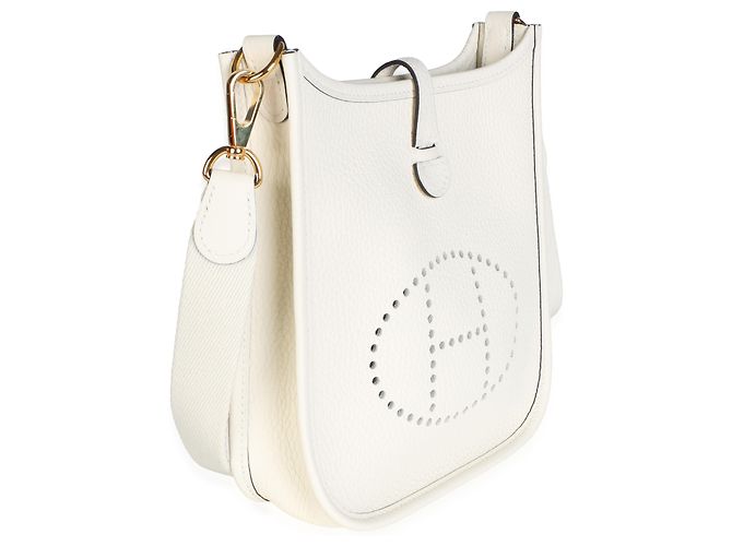 Hermès Cream Clemence Mini Evelyne TPM 16 GHW - vue 4