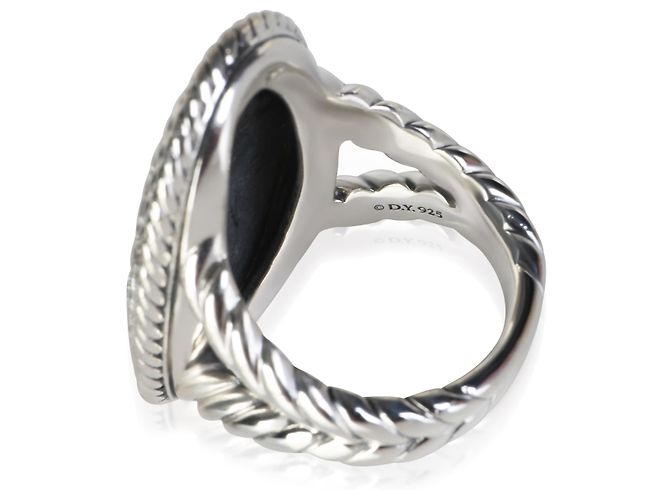 Anillo David Yurman Sterling Silver Diamond Midnight Melange - vista 4