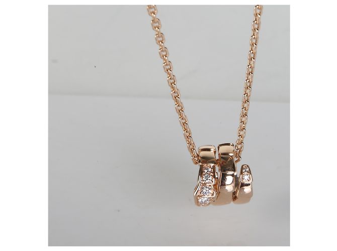 Bulgari Pendente Serpenti Viper BVLGARI in oro rosa e diamanti - vista 5