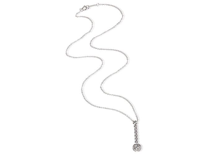 Pendente a Goccia Circlet in Platino e Diamanti Tiffany & Co. - vista 3