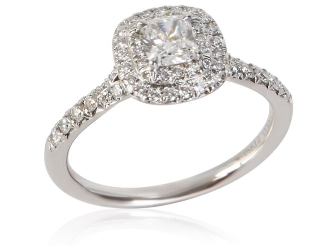 Anello di fidanzamento Tiffany & Co. Soleste in diamante Cushion Modified 0.36 ct - vista 2