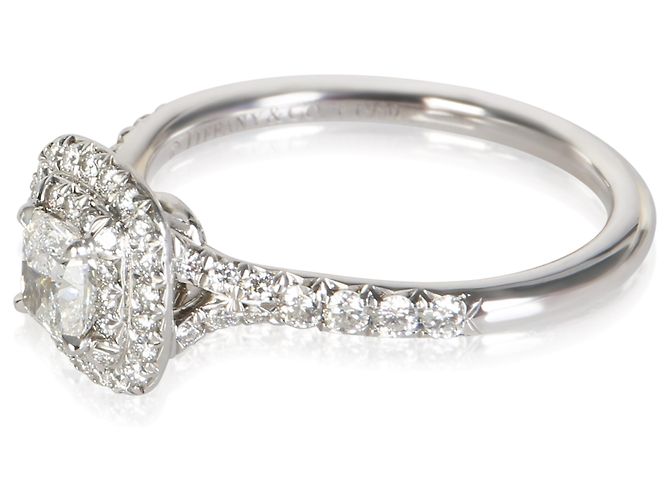Anello di fidanzamento Tiffany & Co. Soleste in diamante Cushion Modified 0.36 ct - vista 3