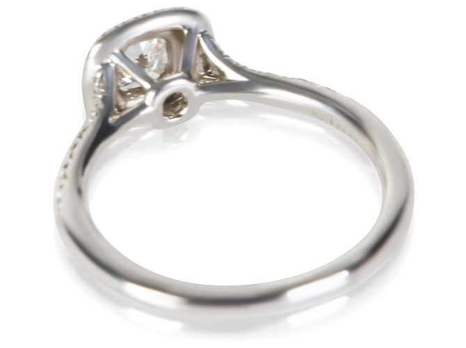 Anello di fidanzamento Tiffany & Co. Soleste in diamante Cushion Modified 0.36 ct - vista 4