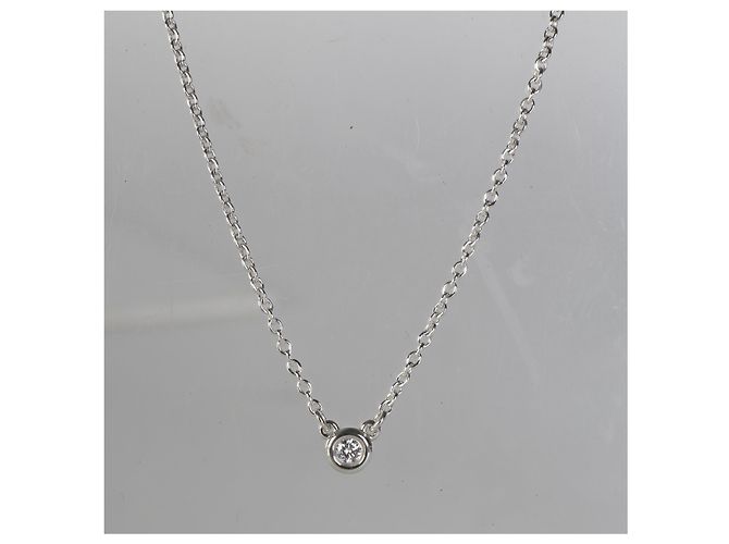 Pendente Tiffany & Co. Elsa Peretti Diamond By The Yard in argento sterling e diamante - vista 4