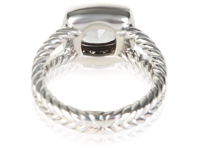 David Yurman Petite Albion Ring aus Sterlingsilber, Prasiolith und Diamanten - Ansicht 4