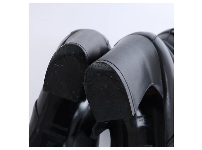 Hermès Juez Black Leather Ankle Boots EU 38 - view 14