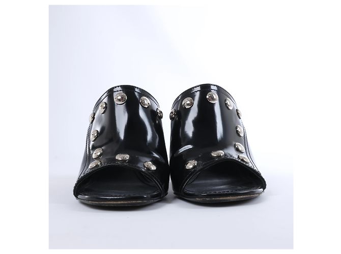 Mules Louis Vuitton Silhouette in vernice Nero BR1211, Taglia EU 37 - vista 3