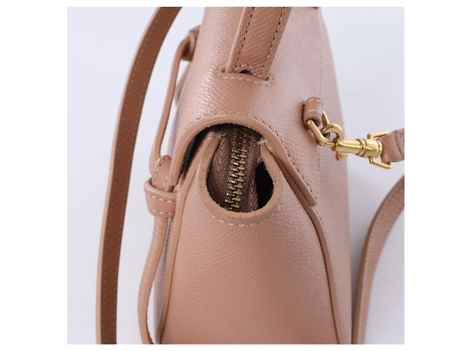 Céline Bolso de mano 2 formas Celine Belt Bag Pico de piel Beige - vista 5