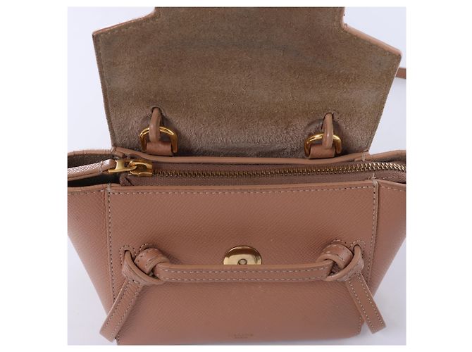 Céline Bolso de mano 2 formas Celine Belt Bag Pico de piel Beige - vista 9