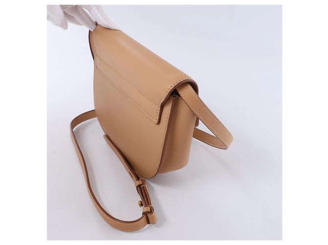 Autre Marque Borsa a tracolla Saint Laurent Paris Kaia in pelle Beige - vista 3