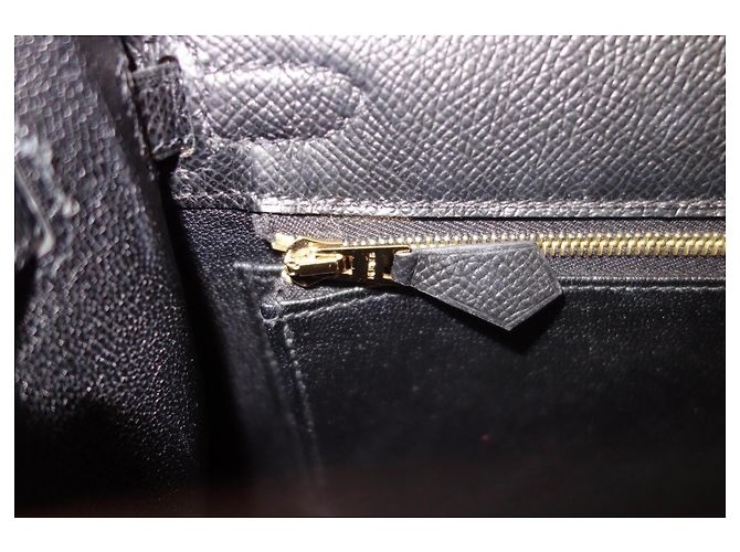 Borsa Hermès Kelly II Sellier 25 Veau Epsom Noir - vista 16