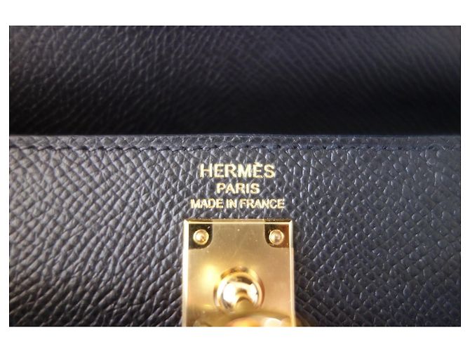 Borsa Hermès Kelly II Sellier 25 Veau Epsom Noir - vista 6