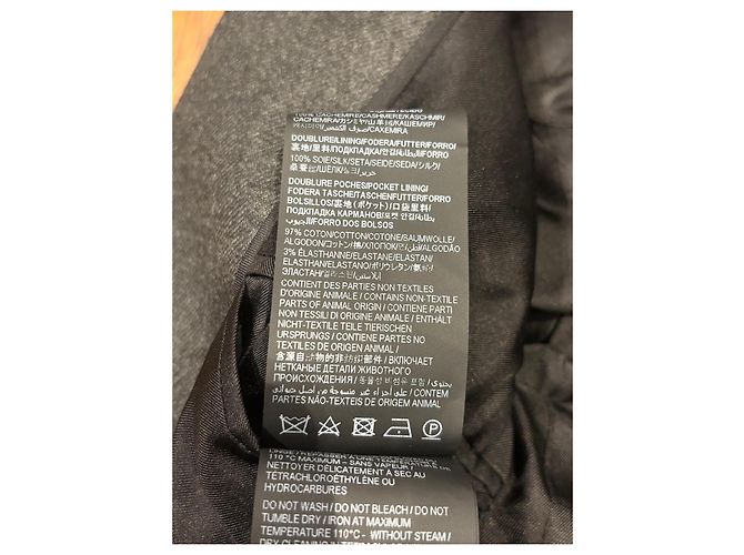 Autre Marque Saint Laurent Grey Wool Blend Single-Breasted Blazer - view 4
