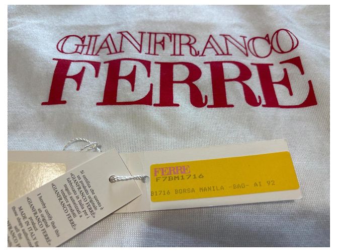 Gianfranco Ferré Borsa Manila in Pelle Verniciata Nera - vista 4