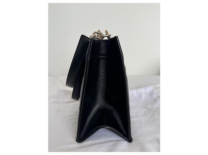 Dior Lady Dior Essential S Cal Borsa a mano in pelle nera - vista 4
