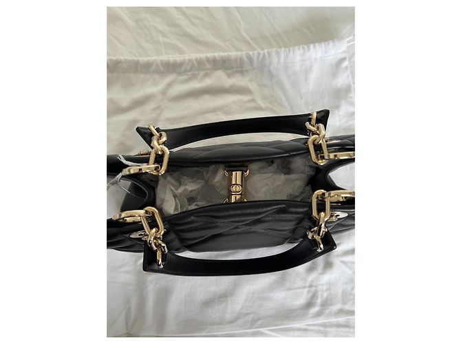 Dior Lady Dior Essential S Cal Borsa a mano in pelle nera - vista 5