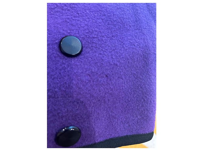 Giacca corta viola Saint Laurent Rive Gauche - vista 9
