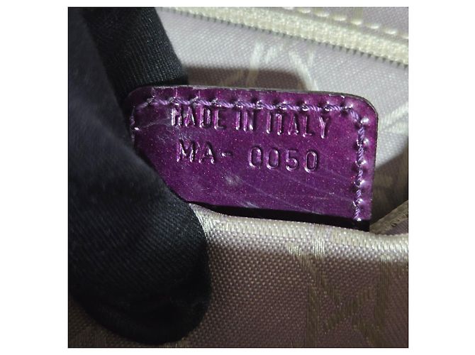 Borsa a Mano Christian Dior Malice in Pelle Verniciata Viola - vista 19