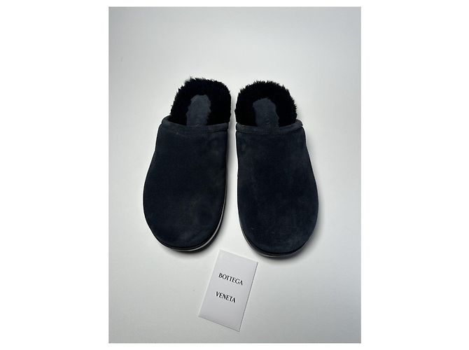 Bottega Veneta – Black Suede Snap Mules – Size 40 - vista 4