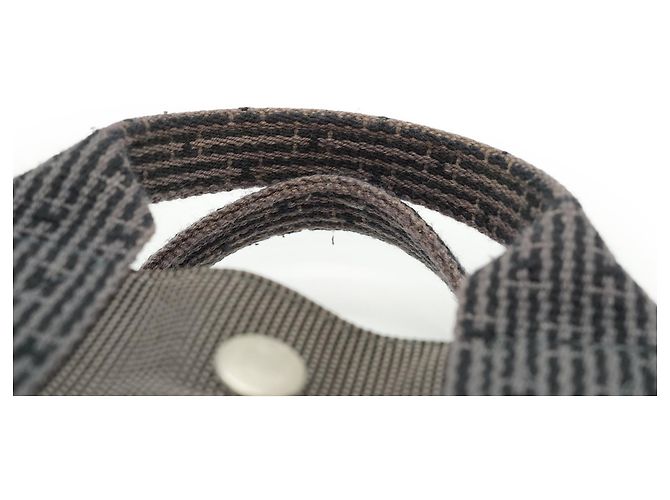 Hermès Herline Tote PM Tasche Grau Stoff - Ansicht 11
