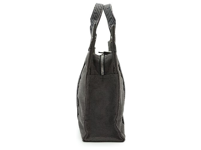 Hermès Herline Tote PM Tasche Grau Stoff - Ansicht 3